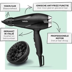 BaByliss Hårtørrer 6713DE ShinePro - Oplev Professionel Glans og Hurtig Tørring!